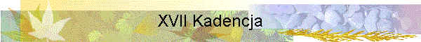 XVII Kadencja